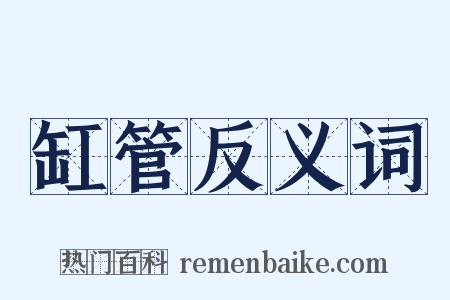 缸管反义词是什么意思的图片